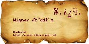 Wigner Ádám névjegykártya