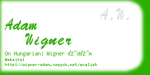 adam wigner business card